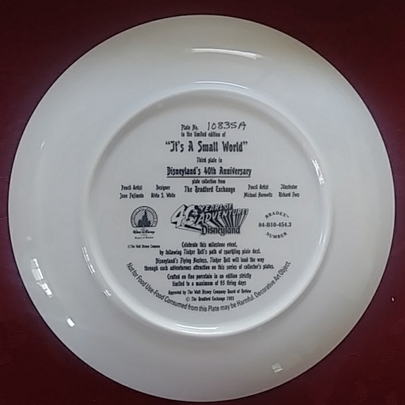 VTG. Disneyland's 40th Anniversary Plate. - Picture 3 of 6